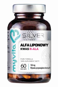 KWAS ALFALIPONOWY R-ALA 150 MG 60 KAPS.- MYVITA SILVER