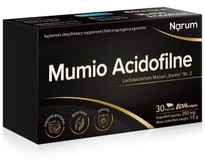 MUMIO ACIDOFILNE 250 MG. 30 KAPS. - NARUM