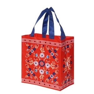 TORBA Z PP MINI FOLKLOR CZERWONY MOTYW