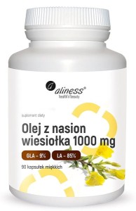 OLEJ Z NASION WIESIOŁKA 1000 MG 90 KAPS. - ALINESS