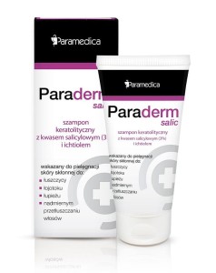 SZAMPON KERATOLITYCZNY Z KWASEM SALICYLOWYM  (3%) I ICHTIOLEM 150 G. - PARADERM SALIC