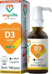 WITAMINA D3 4000 IU NATURALNE KROPLE 50 ML/1000 porcji. - MYVITA