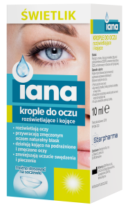 IANA KROPLE DO OCZU ŚWIETLIK ROZŚWIETLAJĄCE I KOJĄCE 10 ML. - STARPHARMA