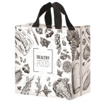 TORBA Z PP HEALTHY  FOOD 24 L BIAŁA.