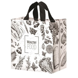 TORBA Z PP HEALTHY  FOOD 24 L BIAŁA.