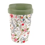 KUBEK PODRÓŻNY Z TWORZYWA PLA FLOWERS AND BIRDS 350 ml - CHIC-MIC