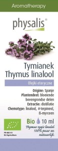 OLEJEK ETERYCZNY TYMIANEK THYMUS ZYGIS LINALOL (TIJM LINALOOL) BIO 10 ML. - PHYSALIS