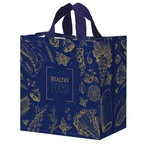 TORBA Z PP HEALTHY FOOD 24 L - GRANATOWA