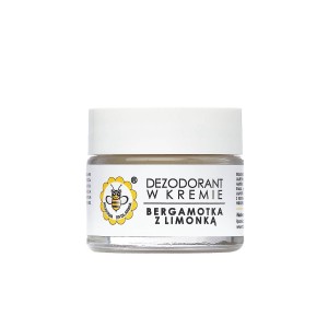 DEZODORANT W KREMIE BERGAMOTKA Z LIMONKĄ 55 G. - MIODOWA MYDLARNIA