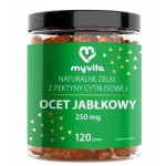 ŻELKI OCET JABŁKOWY 250 mg., 60 SZTUK - NATURALNE ŻELKI Z PEKTYNY CYTRYNOWEJ - MYVITA