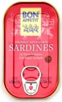SARDYNKI PORTUGALSKIE W SOSIE POMIDOROWYM 120 g (78 g) - BON APPETIT  (BOM PETISCO)