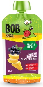SMOOTHIE BANAN - CZARNA PORZECZKA BEZ DODATKU CUKRU 120 G. - BOB SNAIL