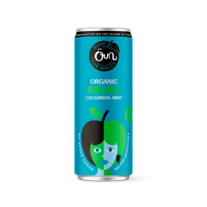 NAPÓJ NA RELAKS OGÓREK - MIĘTA BEZ DODATKU CUKRÓW BIO 250 ML. -  OUN