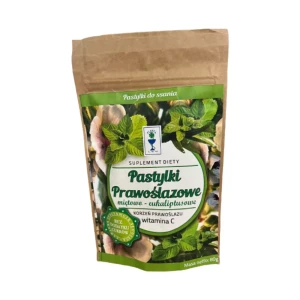 PASTYLKI PRAWOŚLAZOWE DO SSANIA MIĘTOWO -EUKALIPTUSOWE  BEZ CUKRU 80 G. - PLANTA