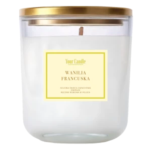 ŚWIECA SOJOWA WANILIA FRANCUSKA 180 ML.- YOUR CANDLE