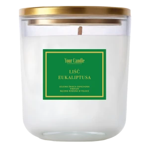 ŚWIECA SOJOWA ZAPACHOWA LIŚĆ EUKALIPTUSA 180 ML.- YOUR CANDLE