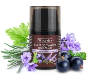 KREM DO TWARZY NAWILŻAJĄCY Z HYDROLATEM Z LAWENDY I OLEJEM Z CZARNEJ PORZECZKI 50 ML. - SKOCZYLAS