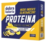 DOBRA KALORIA MINI BATONIKI PROTEINA Z NISKIM IG O SMAKU LEMON CHEESECAKE + OLEJ MCT (6x17g). -  KUBARA
