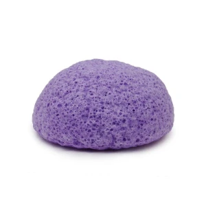 GĄBKA KONJAC DO TWARZY - LAWENDA   6,3 - 8 cm ŚREDNICY -  BEBEVISA