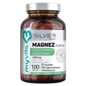 MAGNEZ CHELATOWANY DIGLICYNIAN FORTE   - 100 KAPS. - SILVER