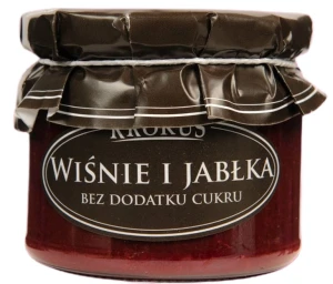 WIŚNIE JABŁKA BEZ DODATKU CUKRÓW 310 G. - KROKUS
