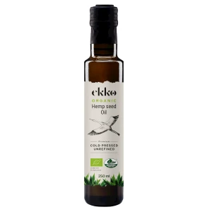 OLEJ KONOPNY TŁOCZONY NA ZIMNO BIO 250 ML. - EKKO