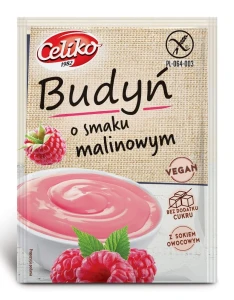 BUDYŃ O SMAKU MALINOWYM BEZGLUTENOWY 40 g.- CELIKO