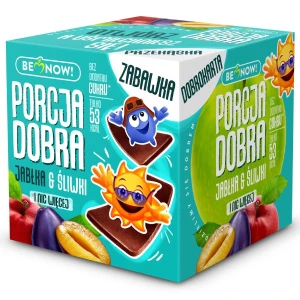 KOSTKA Z NIESPODZIANKĄ JABŁKO - ŚLIWKA 16 G. - PORCJA DOBRA