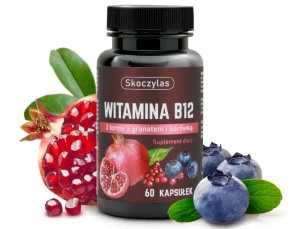 WITAMINA B12 3 FORMY Z GRANATEM I BORÓWKĄ 60 KAPS. - SKOCZYLAS
