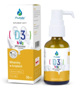WITAMINA D3 KIDS 400 Z LANOLINY OLIVE 30 ML. - AVITALE