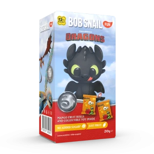 PRZEKĄSKA EAT & PLAY MANGO Z BRELOKIEM DRAGON BEZGLUTENOWA 20 G. - BOB SNAIL