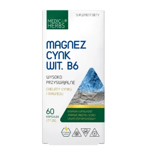 MAGNEZ, CYNK, WIT. B6 177MG 60 KAPS. -MEDICA HERBS