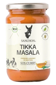 SOS CURRY TIKKA MASALA BEZGLUTENOWY BIO 320 ml - SANCHON