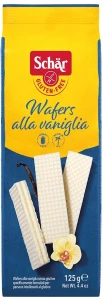 WAFERS ALLA VANIGLIA - WAFELKI Z KREMEM WANILIOWYM BEZGLUTENOWE 125 g. - SCHAR