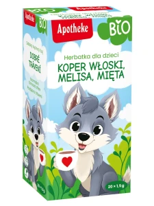 HERBATKA DLA DZIECI - NA TRAWIENIE EKOLOGICZNA - SASZETKI (20 x 1,5g.)- APOTHEKE