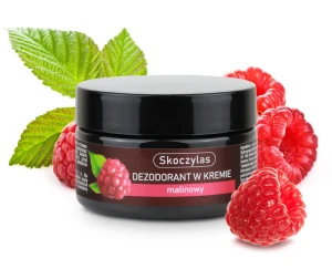 DEZODORANT W KREMIE MALINOWY(BEZ SOLI ALUMINIUM ) 60 ML. - SKOCZYLAS