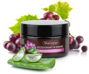 DEZODORANT W KREMIE WINOGRONO Z ALOESEM ( BEZ SOLI ALUMINIUM) 60 ML. - SKOCZYLAS