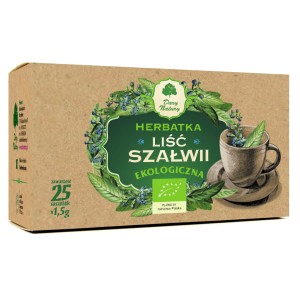 LIŚĆ SZAŁWI EKOLOGICZNY - SASZETKI(25 x 1,5 g.) - DARY NATURY
